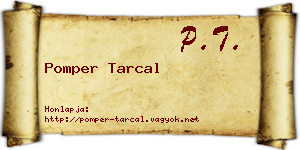 Pomper Tarcal névjegykártya